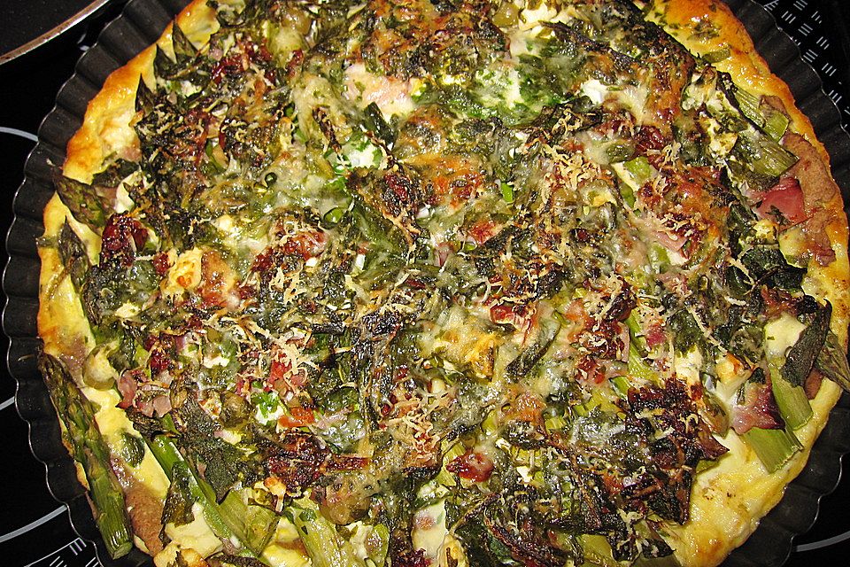 Spargel - Bärlauch Quiche