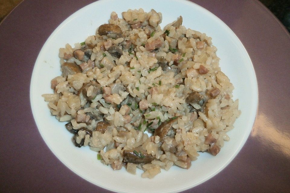 Champignon - Schinken - Risotto