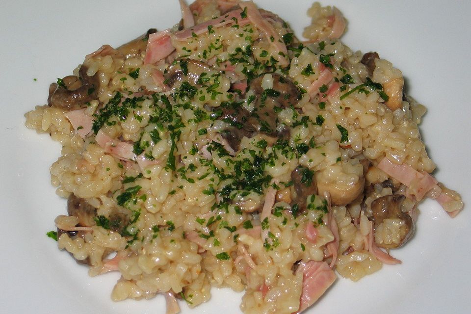 Champignon - Schinken - Risotto