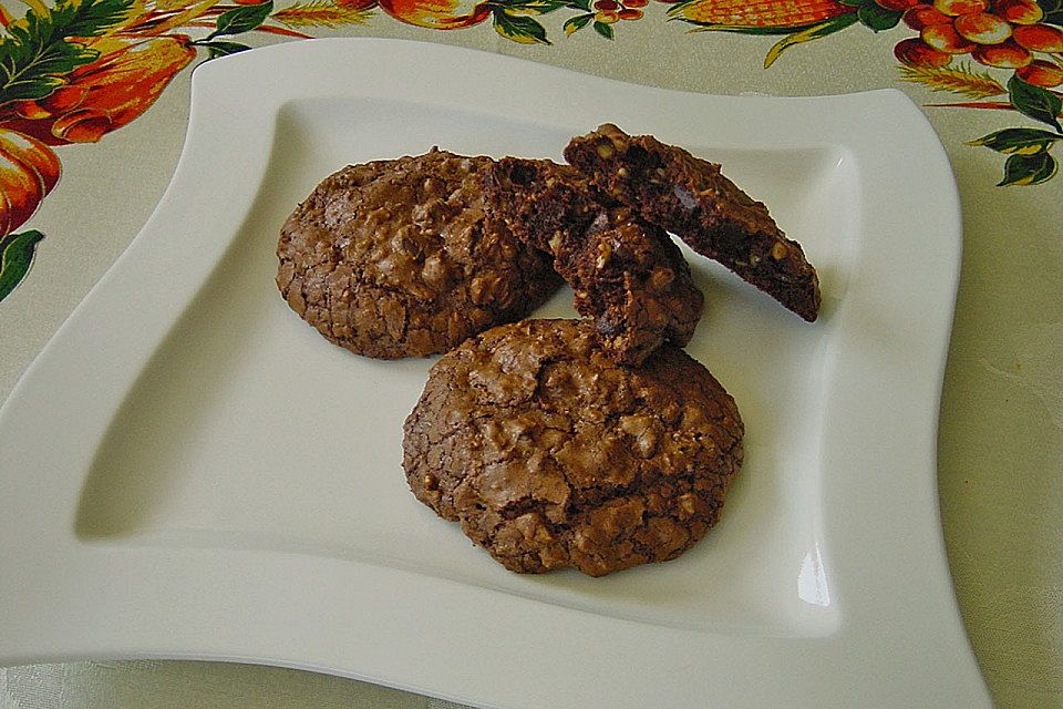 Chocolate - Mokka - Nuss Cookies