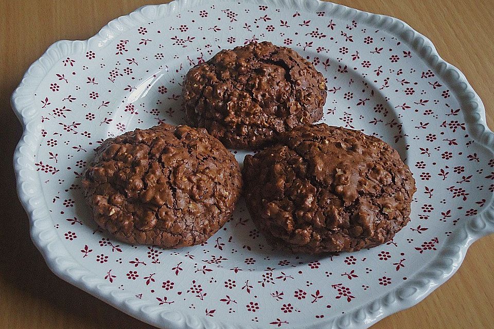 Chocolate - Mokka - Nuss Cookies