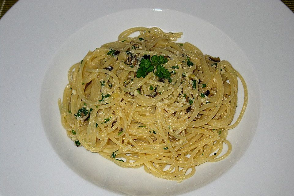 Pasta al limone e olive