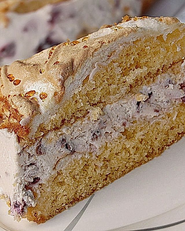 Amarena - Torte mit Baiser