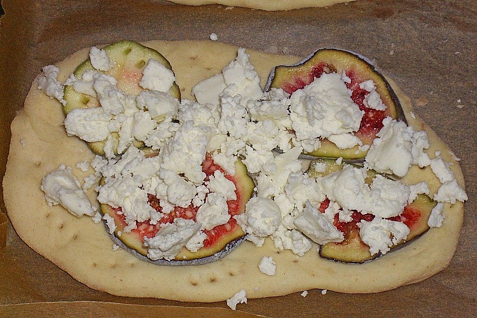 Ziegenkäse - Feigen Focaccia