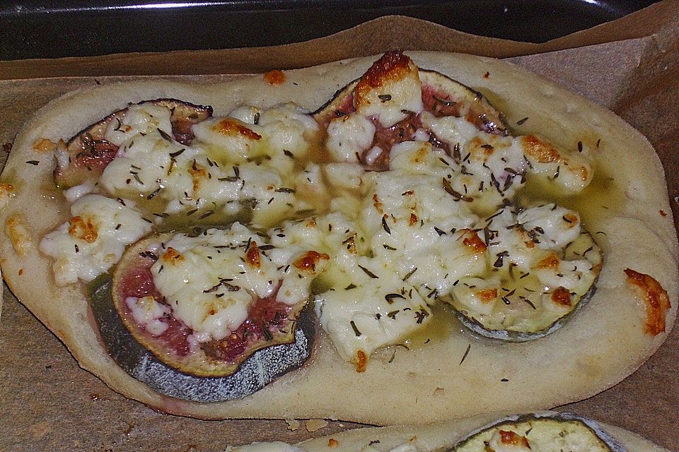 Ziegenkäse - Feigen Focaccia