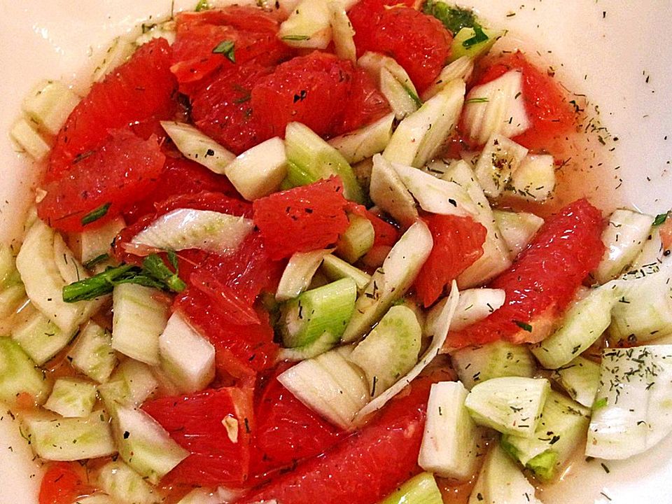 Fenchel - Grapefruit Salat von bushcook| Chefkoch