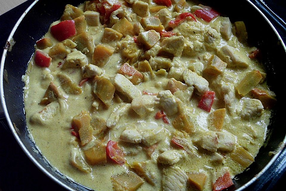 Kürbis - Hähnchenpfanne Kürbis - Hähnchenpfanne