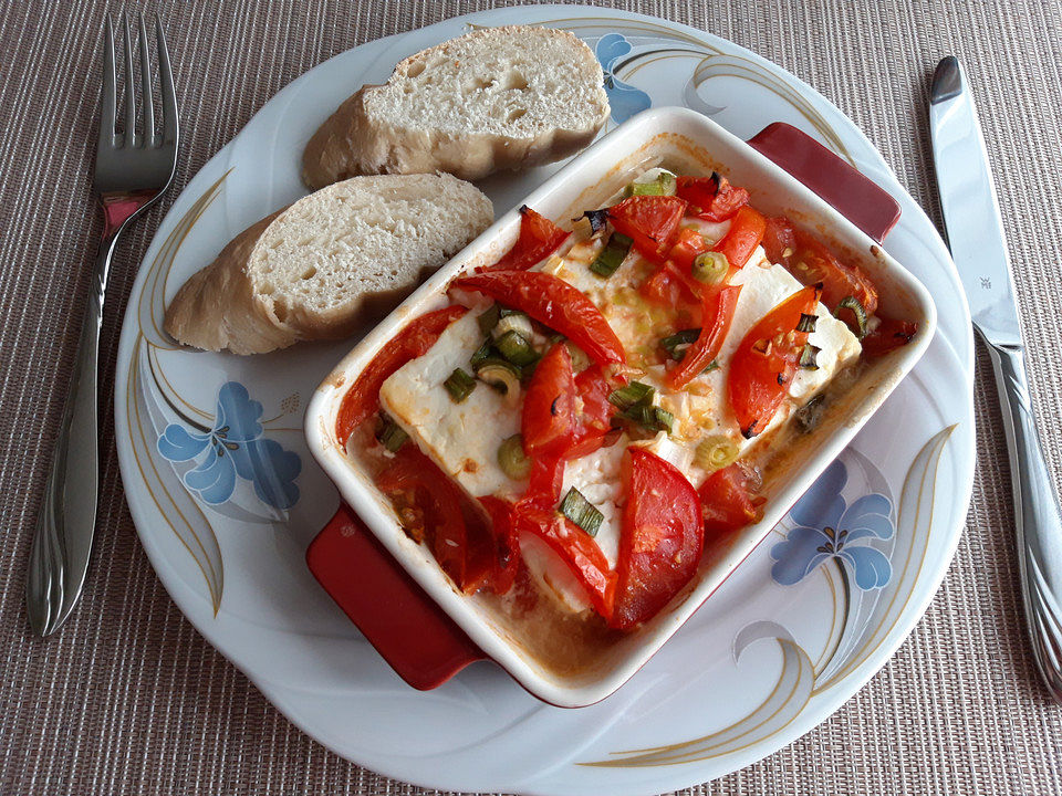 Gebackener Feta mit Tomaten von gutguschel| Chefkoch