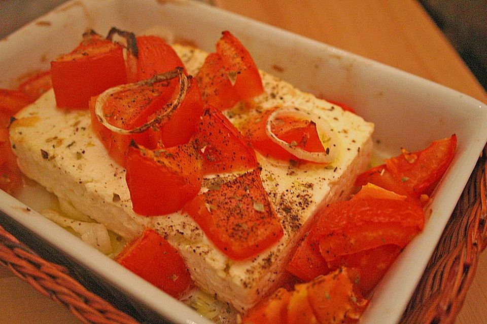 Gebackener Feta mit Tomaten