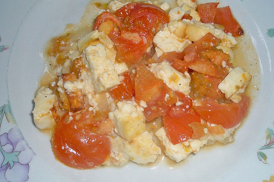 Gebackener Feta mit Tomaten