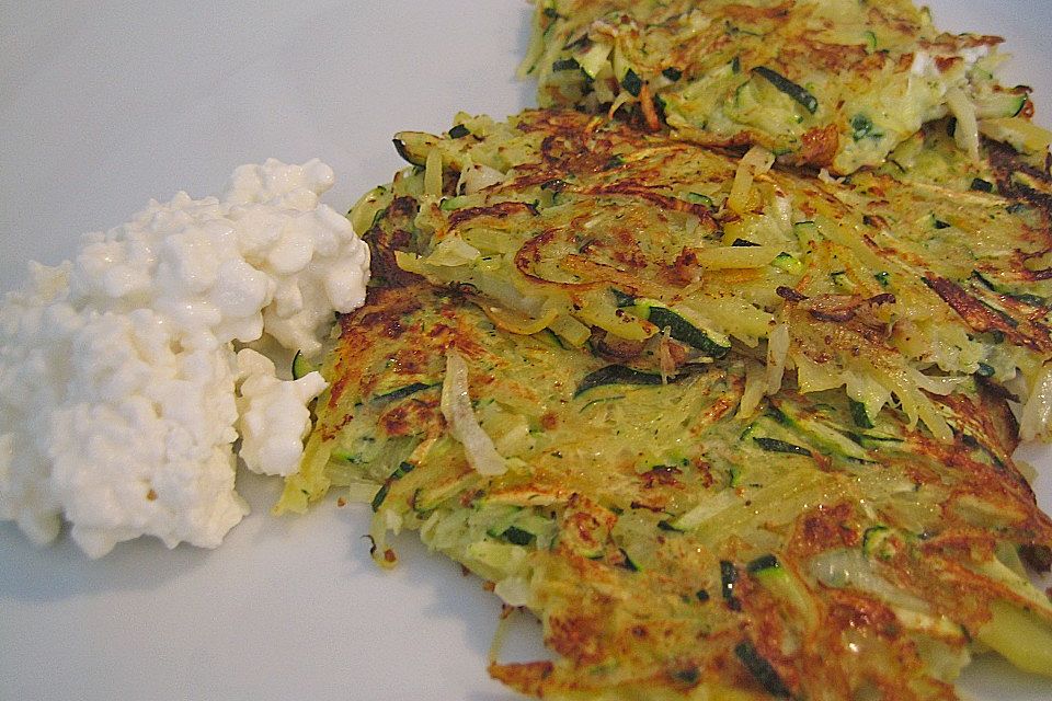 Zucchini - Kartoffel - Reibeküchlein