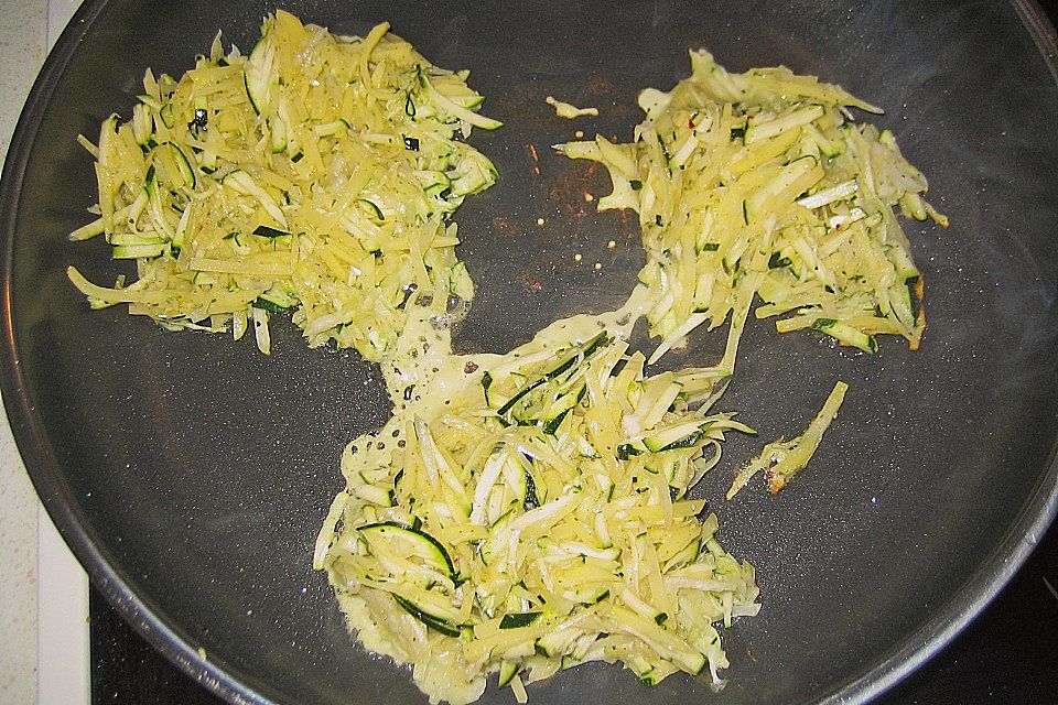 Zucchini - Kartoffel - Reibeküchlein
