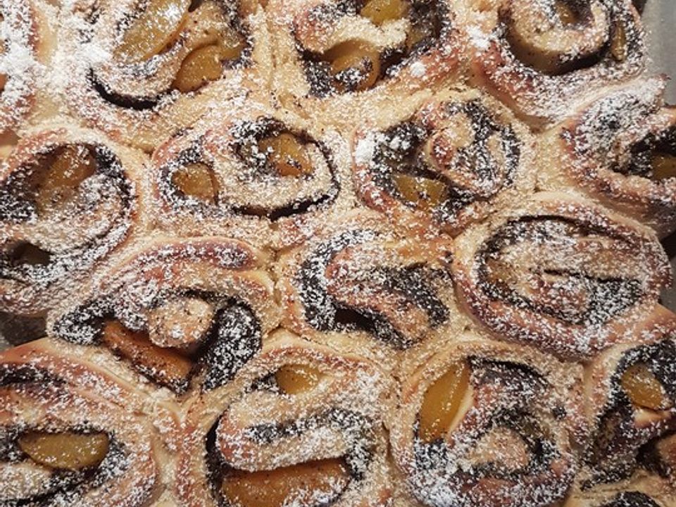 Aprikosen - Mohn Schneckenkuchen von Nunja| Chefkoch