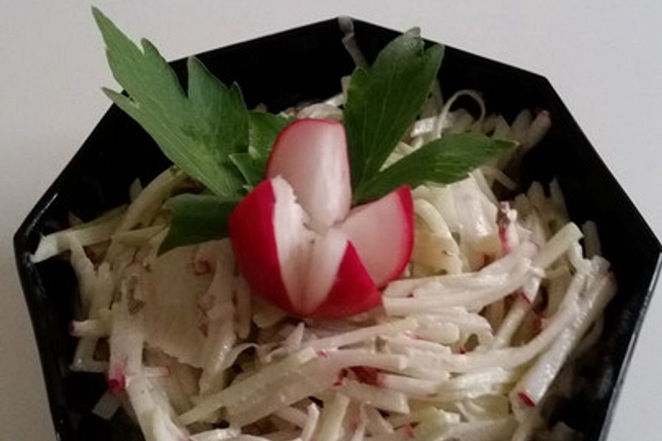 Kohlrabi - Radieschen Salat