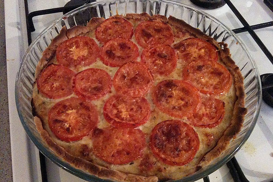 Linsen - Tomaten - Quiche