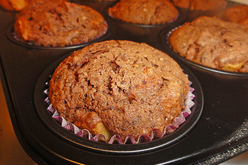 Russische Rum - Apfel Muffins