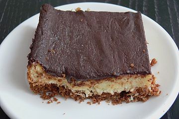 Schokoladen - Haselnuss - Kuchen mit Ziegenfrischkäse