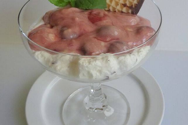 Schokokusspudding mit Kirschen von anwi| Chefkoch
