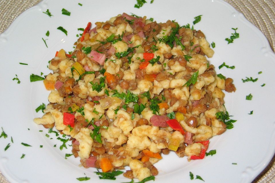 Linsenspätzle