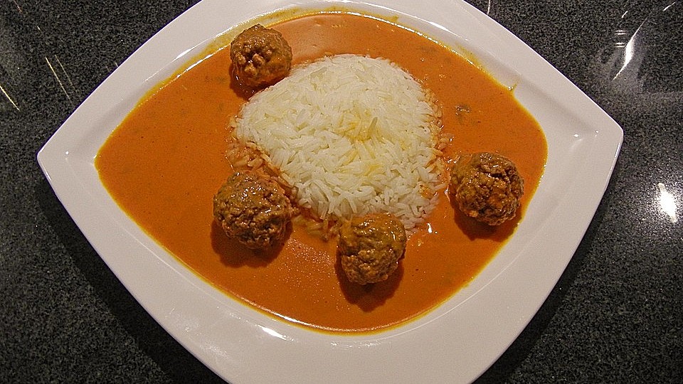 Hackbällchen in Kokos - Currysoße von Hobbykochen| Chefkoch
