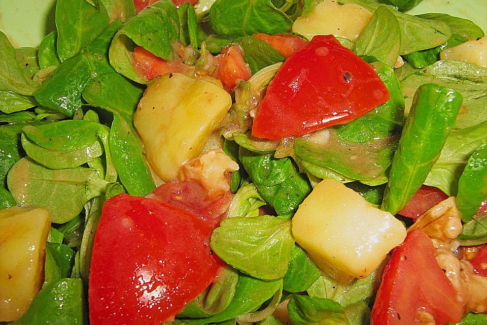 Tomaten - Feldsalat mit Kartoffeln