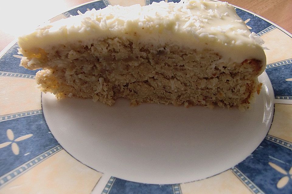 Coco - Banana - Cake mit white chocolate cream cheese frosting