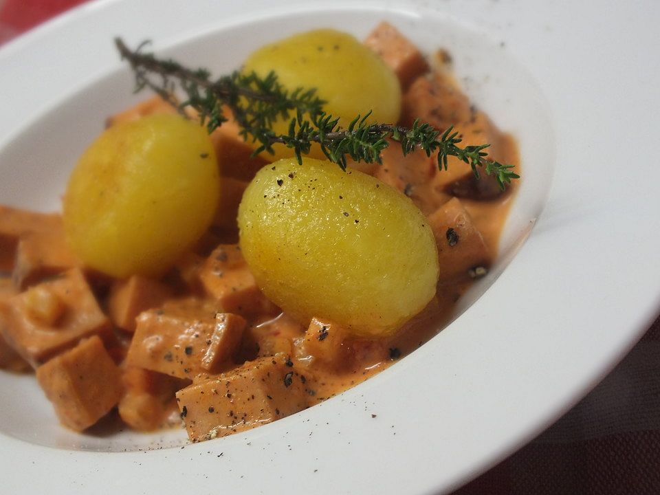 Leberkäsepfanne mit geschwenkten Mini - Knödeln von bastelsuse| Chefkoch