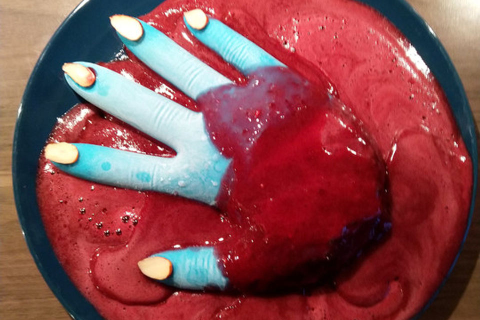 Abgerissene Hand für Halloween