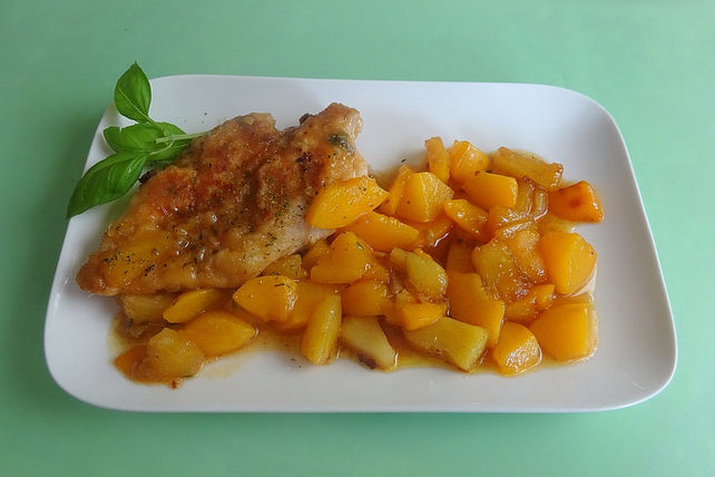 Hähnchenbrust in Ahornsirup mit Früchten von schoppi22| Chefkoch