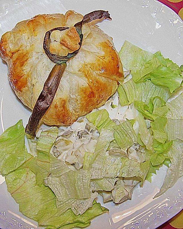 Kohlsäckchen mit Salat