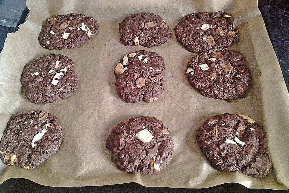 Triple Chocolate Cookies