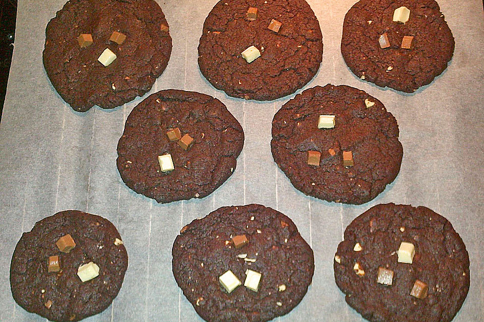 Triple Chocolate Cookies