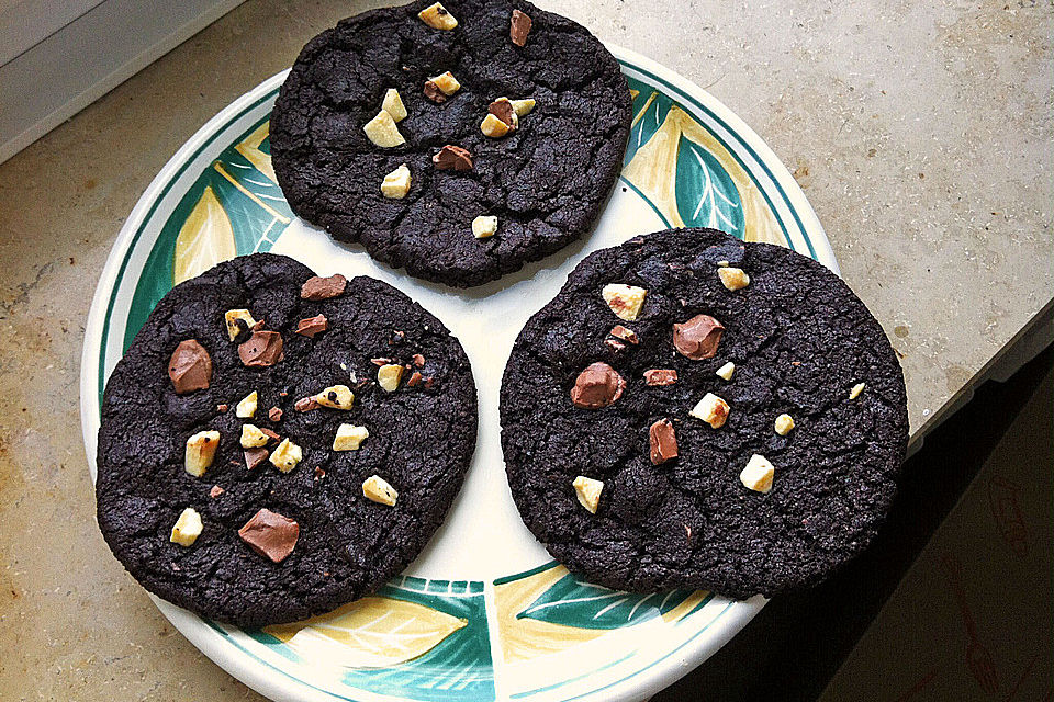 Triple Chocolate Cookies