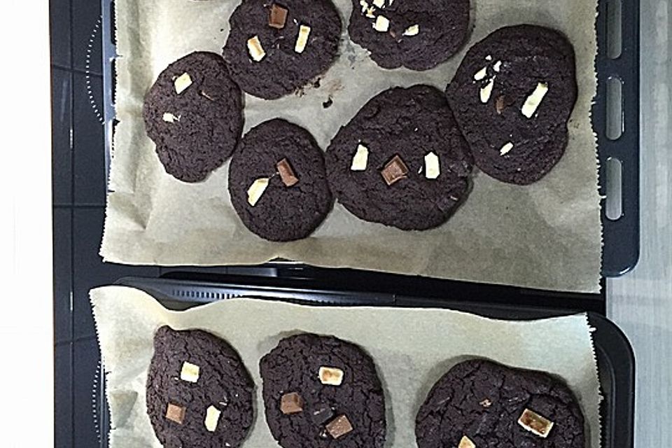 Triple Chocolate Cookies