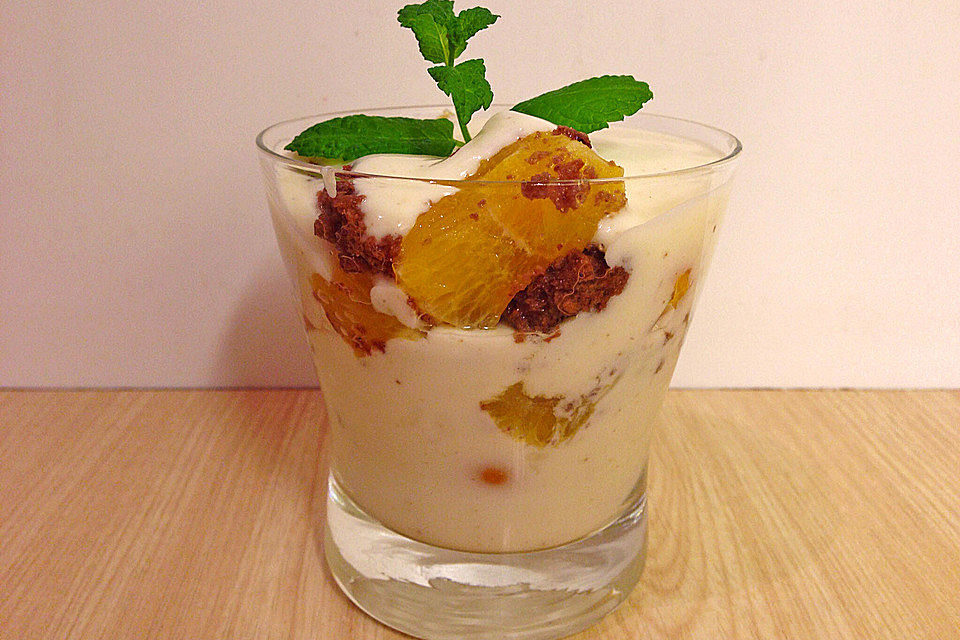 Orangen - Lebkuchen - Trifle