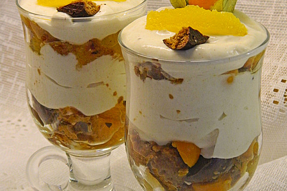 Orangen - Lebkuchen - Trifle