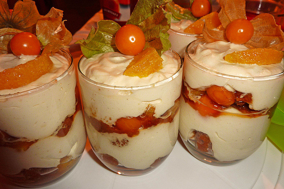 Orangen - Lebkuchen - Trifle