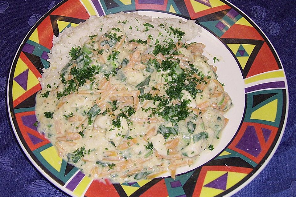 Hähnchen in Erdnusssauce