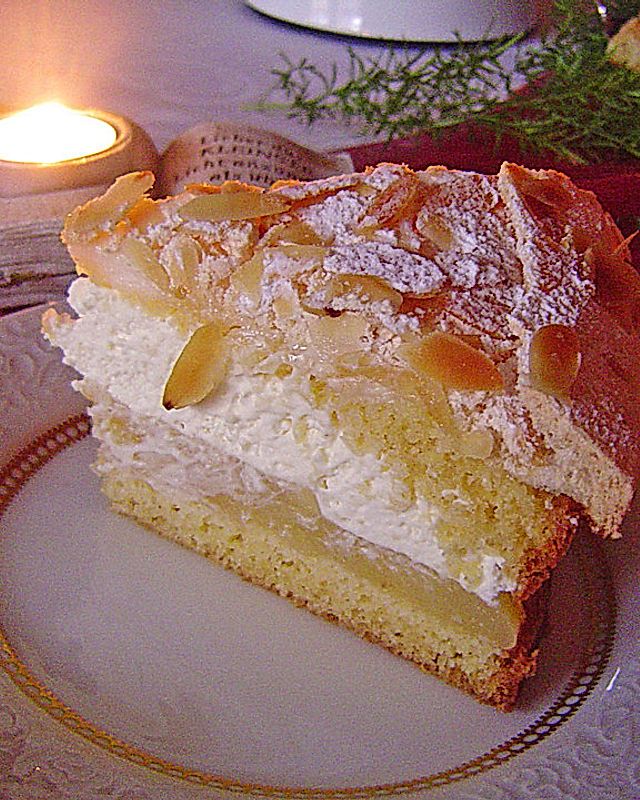 Apfel - Schneemus - Torte