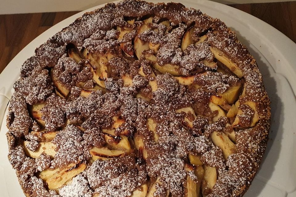 Weihnachtlicher Apfel - Streusel Kuchen