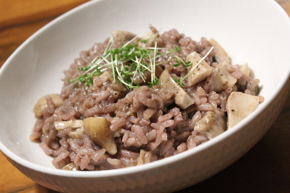 Risotto mit Steinpilzen