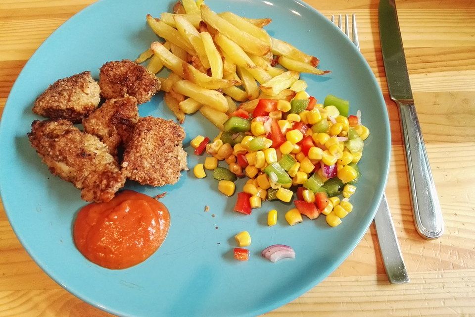 Cathys Crispy Chicken Original mit Haferflockenpanade