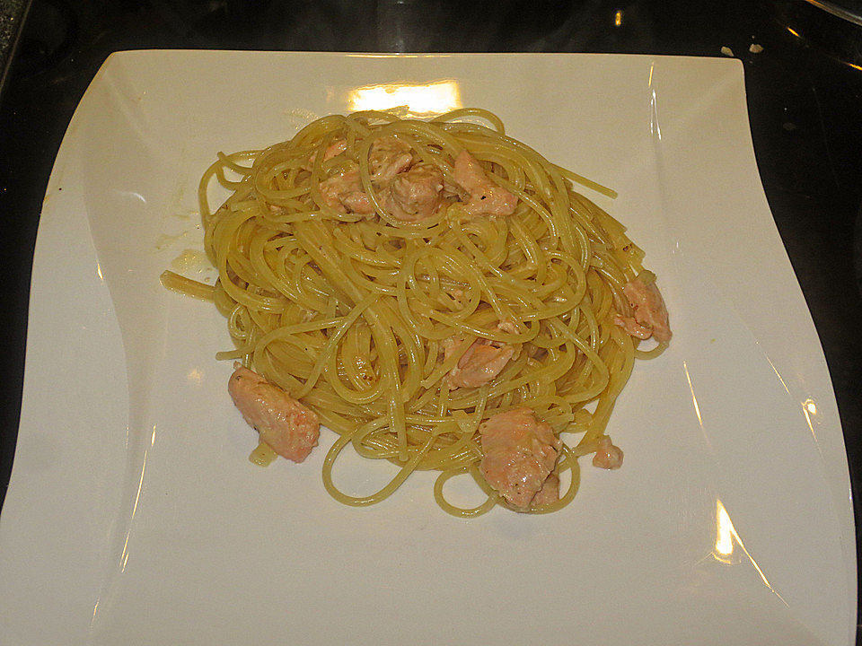 Lachs mit Spaghetti| Chefkoch