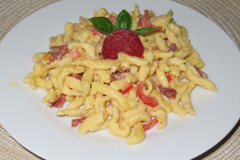 SABO - Spätzle mit Salami und Paprika