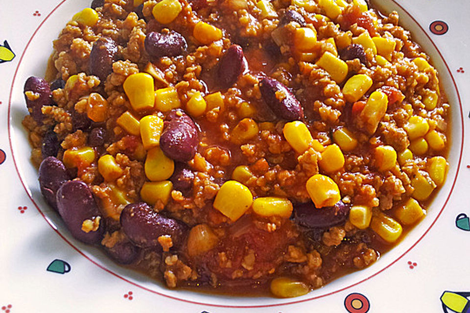 Chili sin Carne mit Sojageschnetzeltem