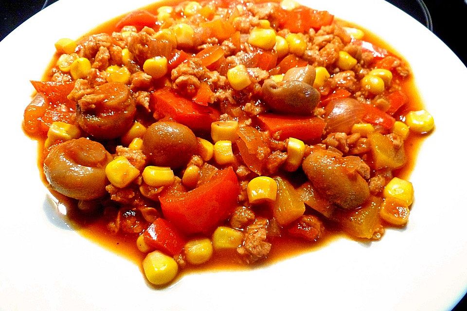 Chili sin Carne mit Sojageschnetzeltem