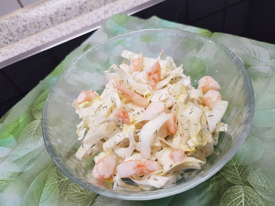 Chicoreesalat mit Krabben von ulkig| Chefkoch