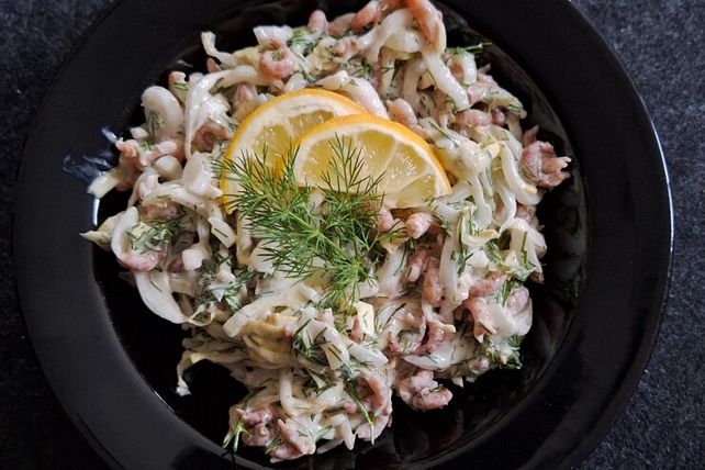 Chicoreesalat mit Krabben von ulkig| Chefkoch