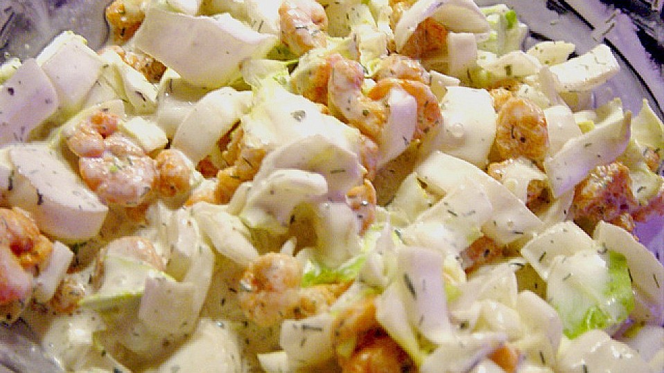 Chicoreesalat mit Krabben von ulkig