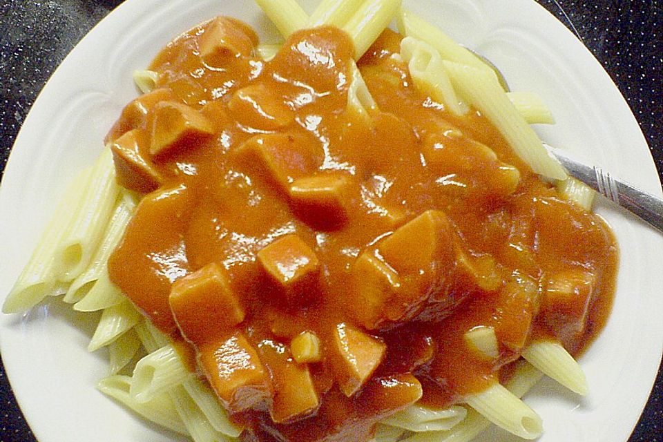 Makkaroni mit Tomatensoße nach Ossi - Art